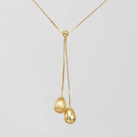 Kedja Venezia med integrerat hänge droppar längd 43cm, bredd 0,5-40mm, GHA, 18K Vikt: 2,1 g