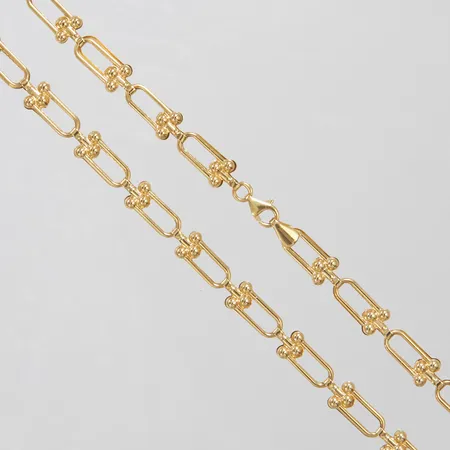 Collier längd 40cm, bredd 6,5mm, 18K, OBS! Ej märkesdesign! Vikt: 5,3 g