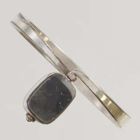 Armband Kalevala Koru 57x50cm, repig labradorit, Handmade Sterling Finland, 925/1000 Silver 18,7g.