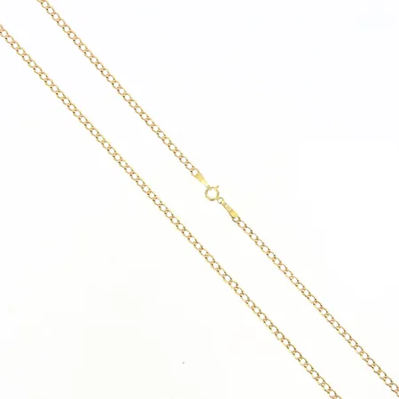 Kedja Pansar längd 51cm, bredd 2,5mm, ihåliga länkar, 14K Vikt: 2,4 g