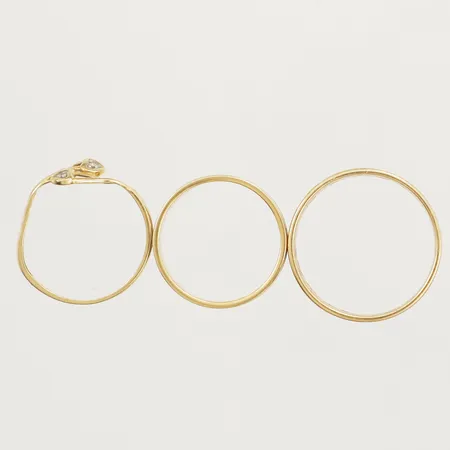 Diverse guld defekt gravyr 18K Vikt: 8 g