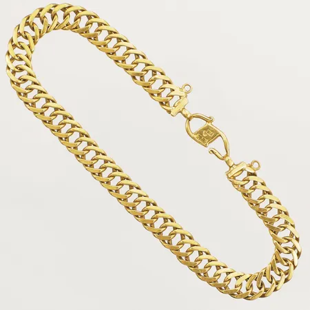 Armband längd 20cm, bredd 6,5mm 22K Vikt: 16,7 g