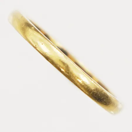 Ring stl 16¾ bredd 2mm, Engströms Ur-& Guldsmedsaffär K J, Storvi år 1941, gravyr, 23K. Vikt: 3,5 g