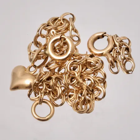 Diverse defekt guld, 18K, 2,1g.