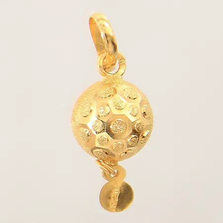 Hänge med dekor 30x12mm 21K  Vikt: 1,5 g