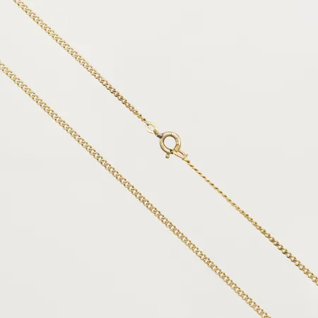 Kedja Pansar längd 37cm, bredd 1,4mm lås ej i guld 18K  Vikt: 3,6 g