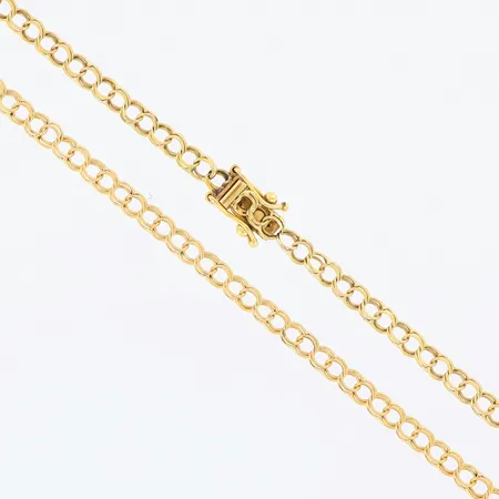 Collier Bismarck 43,5cm bredd 3mm slitage vid lås, 18K. Vikt: 5,6 g