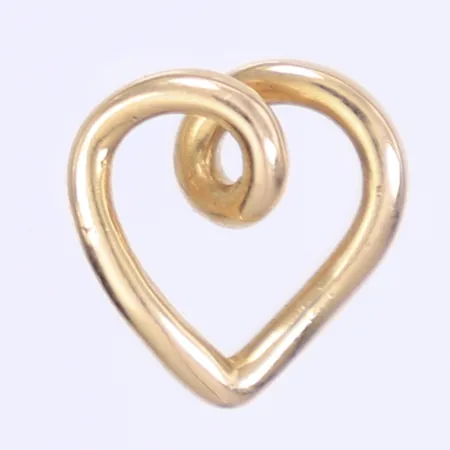 Hänge i form av hjärta 12x12mm 18K Vikt: 1,4 g