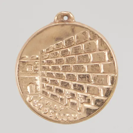 Hänge "Jerusalem" 21mm saknar ögla 14K 1,5g.