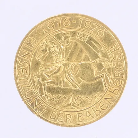 Minnesmynt Einsetzung der Babenberger 976-1976 Österrike nominellt värde 1000 schilling Ø27mm 21,6K Vikt: 13,5 g
