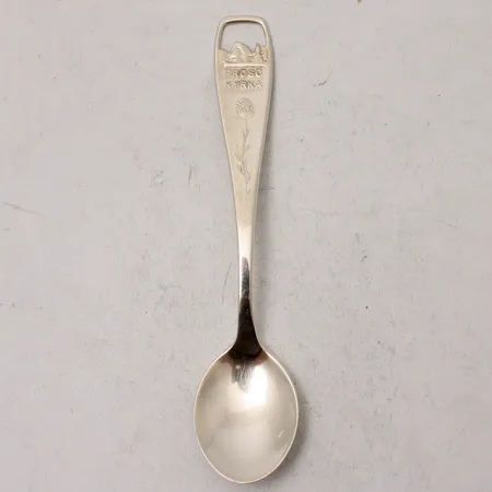  Sked, 10,7cm, modell Frösökyrka, silver 830/1000, Alton, 10,07g.