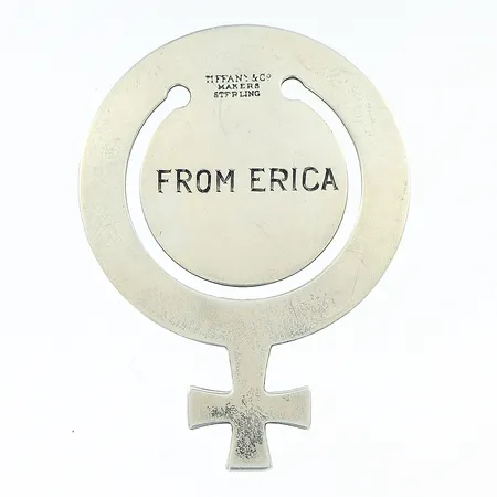 Bokmärke Tiffany & Co Makers Sterling, 53x39mm, gravyr, silver 925/1000 Vikt: 10,8 g