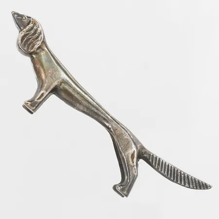 Smörtax längd 9cm, vitmetall