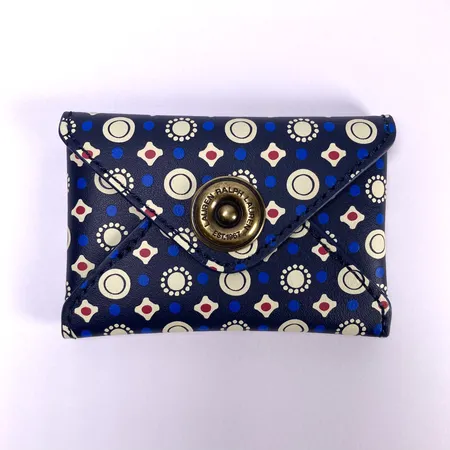 Plånbok Ralph Lauren 10x6cm, läder med tryck, made in China, med box