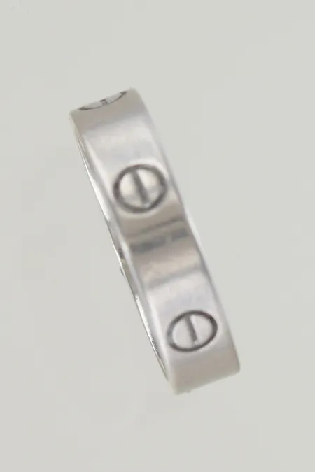 Ring Cartier med diamanter 6x 0,10ct  WU9252, 60 med certificat graverad 18k Vikt: 9,9 g