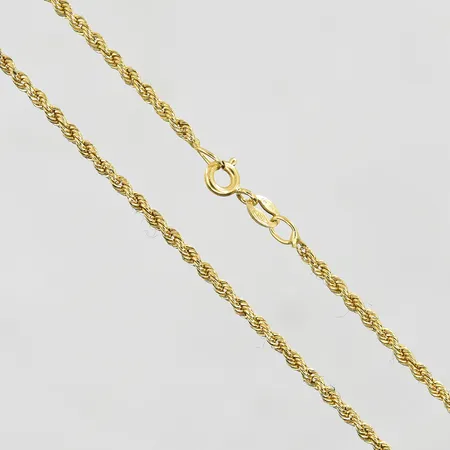 Kedja Cordell längd 52½ cm, bredd 2 mm, 18K. Vikt: 2,8 g