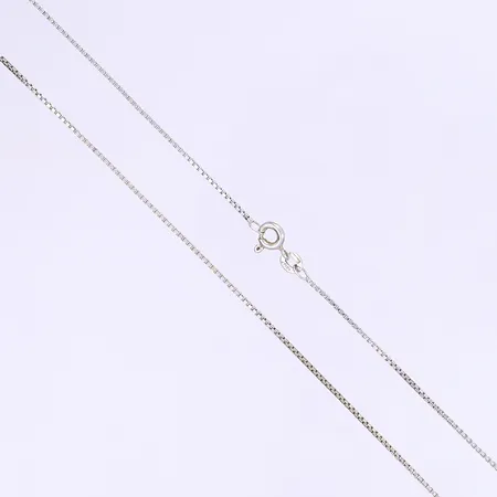 Halskedja Venezia längd 37cm bredd 1mm vitguld 18K Vikt: 3,1 g