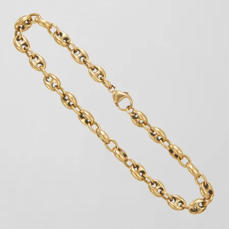 Armband marinalänk längd 22,5cm, bredd 6mm, 18K Vikt: 29,1 g
