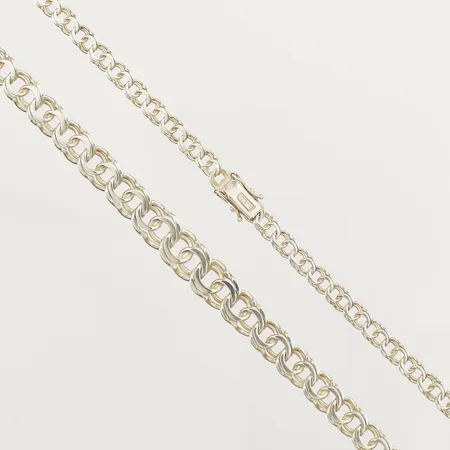 Collier doserad Bismarck 43,5cm bredd 5,1-9,8mm 925/1000 silver Vikt: 20,3 g
