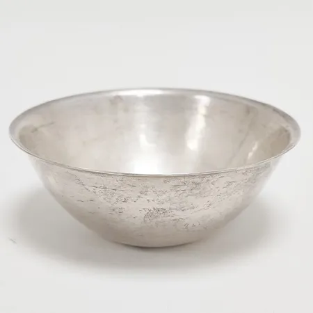 Silverskål Ø98mm, höjd ca 40mm, Liljedahl Stockholm 1974, sterling silver 925/1000 Vikt: 83,1 g