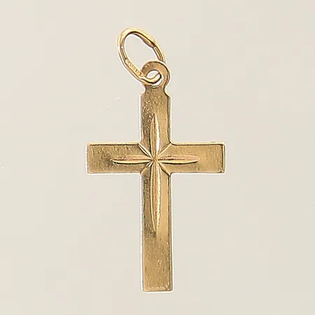 Hänge kors 20x10mm 18K Vikt: 0,2 g