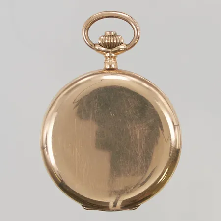 Savonette 14K 50mm, bucklig, graverad innerboett i metall, boettnr: 794, bruttovikt 87,7g.