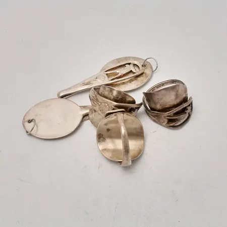Diverse defekt silver, 830/1000, 62,78g.