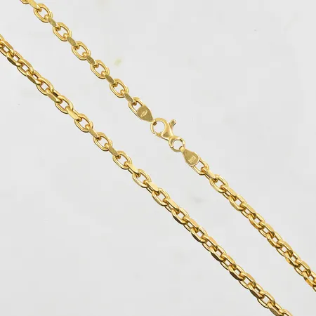 Kedja Ankar längd 51 cm, bredd 4 mm, 18K. Vikt: 17,6 g