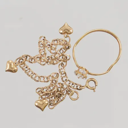 Diverse guld defekt 18K 3,7g.