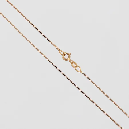 Kedja Venezia längd ca 42,5cm, bredd ca 1mm, 18K Vikt: 3,2 g