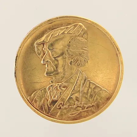 Mynt Festspielstadt Bayreuth med motiv av Richard Wagner Ø20mm 8K  Vikt: 3,6 g