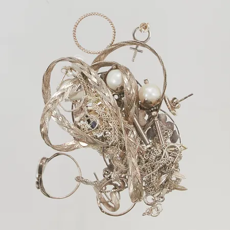 Diverse silver trassel/delvis defekt 830-925/1000 Silver 49,7g.