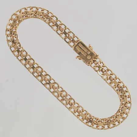 Armband x-länk Boliden 19cm bredd 6mm 18K 12,4g.