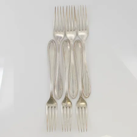 6 Gafflar 17,5cm 830/1000 Silver 266,7g.