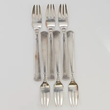 Dessertgafflar 14cm 830/1000 Silver 126,9g.