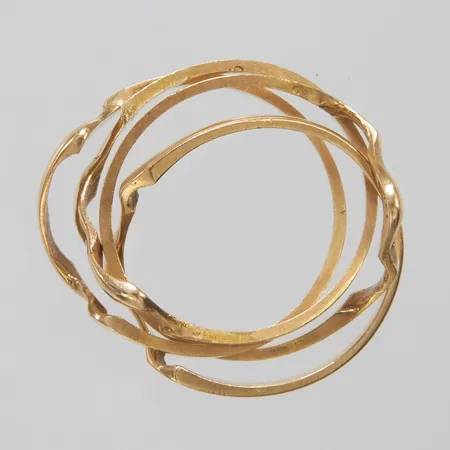 Pusselring i fyra delar stl 20, 14K Vikt: 5,2 g