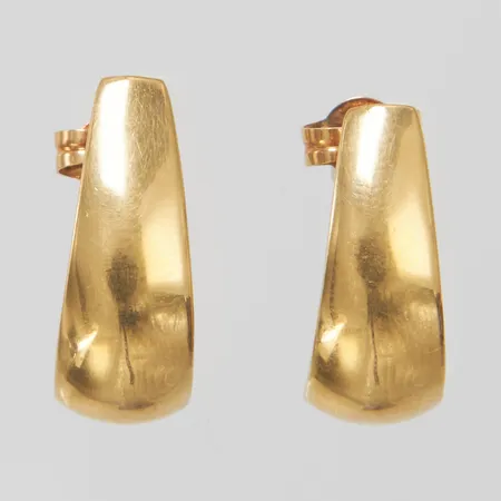 Örhängen 16,5 x 6,5mm, skeva stift, 18K Vikt: 2,2 g