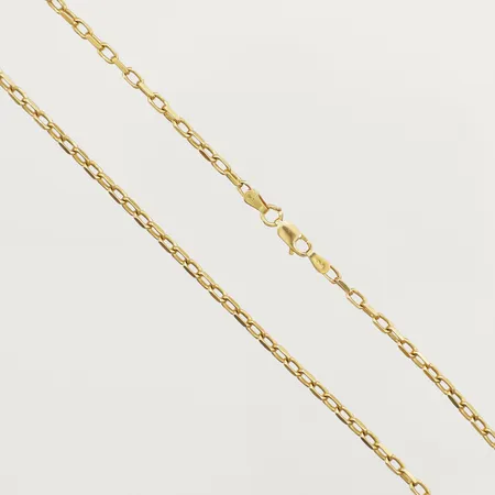 Kedja Ankar längd 58cm bredd 2,9mm lagad låsögla 18K  Vikt: 17 g