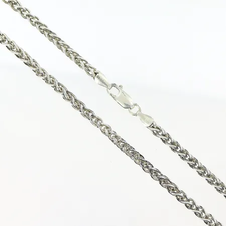 Kedja längd 45cm bredd 4mm, silver 925/1000. Vikt: 24,1 g