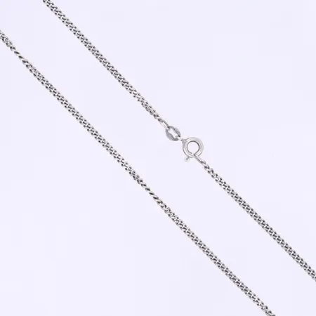 Halskedja pansarlänk längd 40cm bredd 2mm silver 925/1000 Vikt: 4,4 g