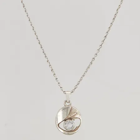 Kedja med hänge Karl Laine 46cm 925/1000 Silver 4,0g.