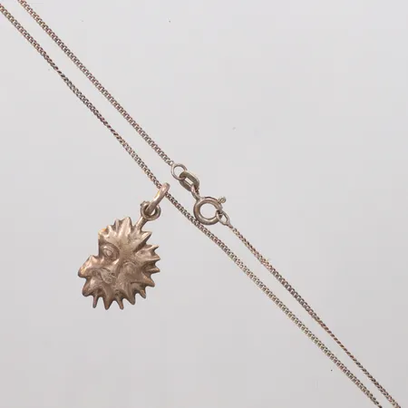 Kedja Pansar längd 36,5cm, hänge längd 3cm, bredd 15,3mm, silver 925/1000 Vikt: 3,5 g