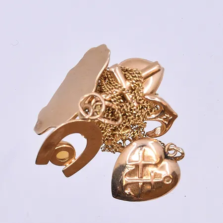 Diverse guld, 18K. Vikt: 4,6 g