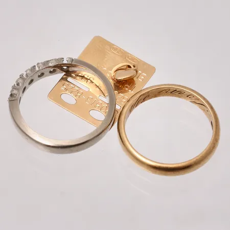 Diverse defekt guld, 18K, 8g.