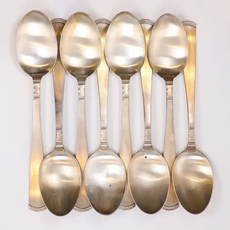 Diverse Silverskedar, silver  Vikt: 653,4 g