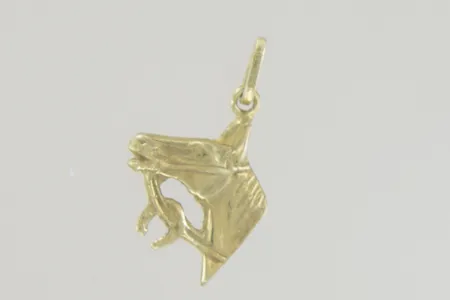 Hänge häst längd 20cm, 14k Vikt: 1,3 g