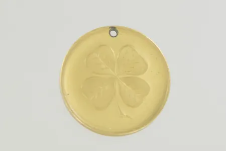 Hänge lycka, diam 2 cm, metall