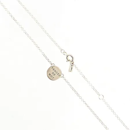 Collier Efva Attling längd 43/46cm, Pencez de Moy,  bredd 1,5-10mm, silver 925/1000  Vikt: 3,6 g