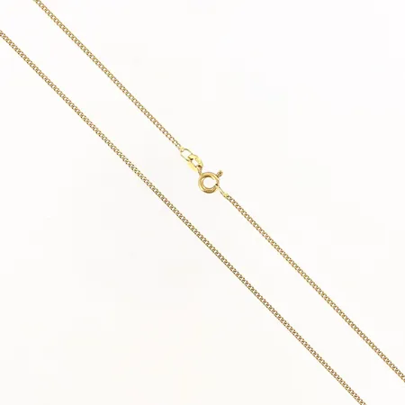 Kedja Pansar längd 52,5cm bredd 1mm 18K. Vikt: 3,8 g