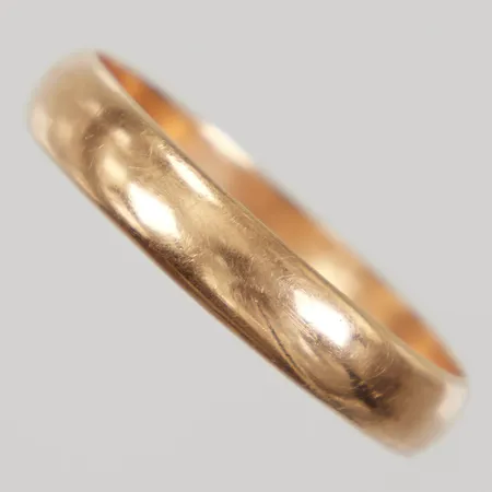 Ring slät stl:22½, bredd 4,5mm Andersons Guldsmedsaffär Eric G år 1958, gravyr, 18K Vikt: 4,7 g